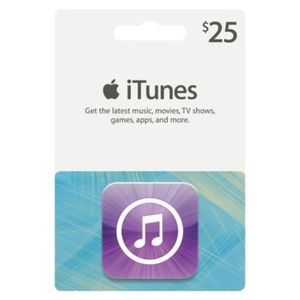 $25 iTunes gift card