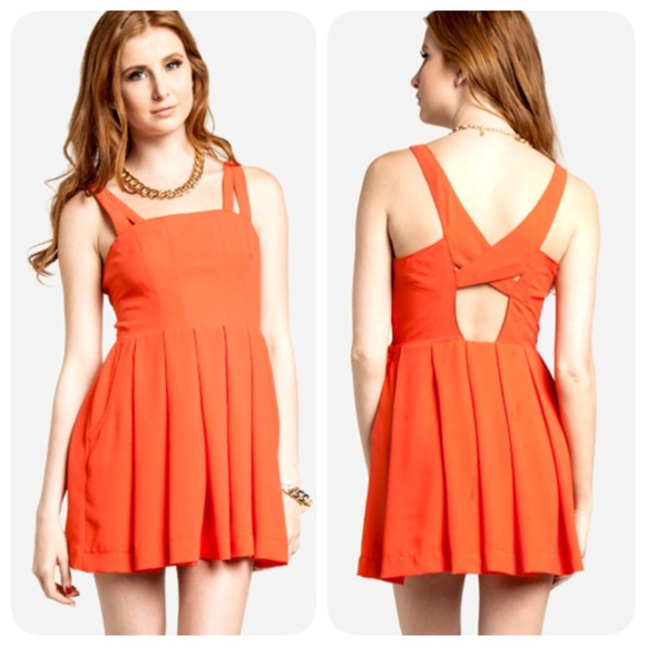 Double zero orange romper