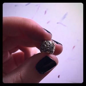 Silver Swirls Pandora Charm