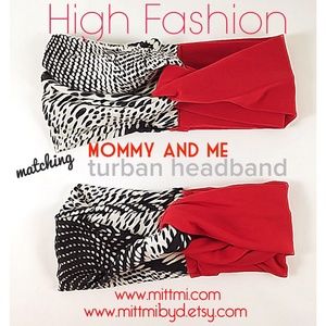 Mommy and me Turban Set