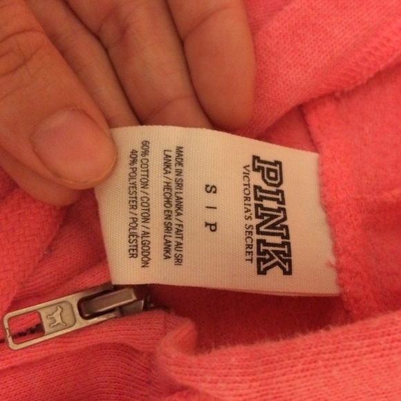 Victoria's Secret pink zip up hoodie 💖 - Picture 2 of 2