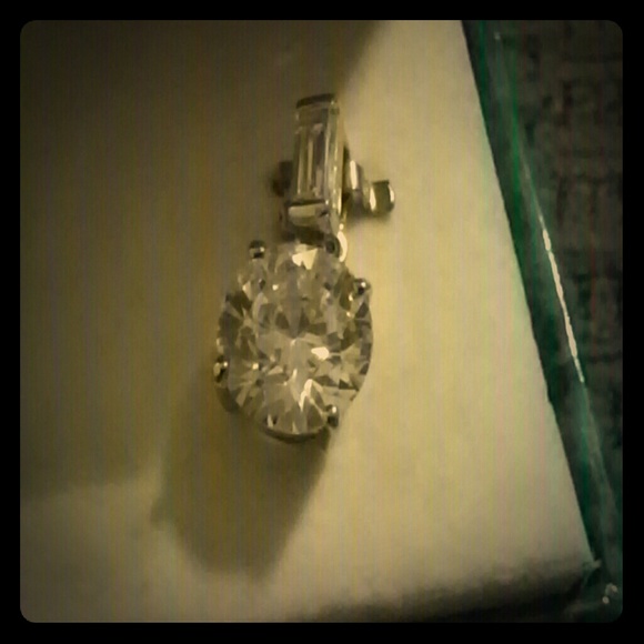 Gold Cubic Zirconia Pendant