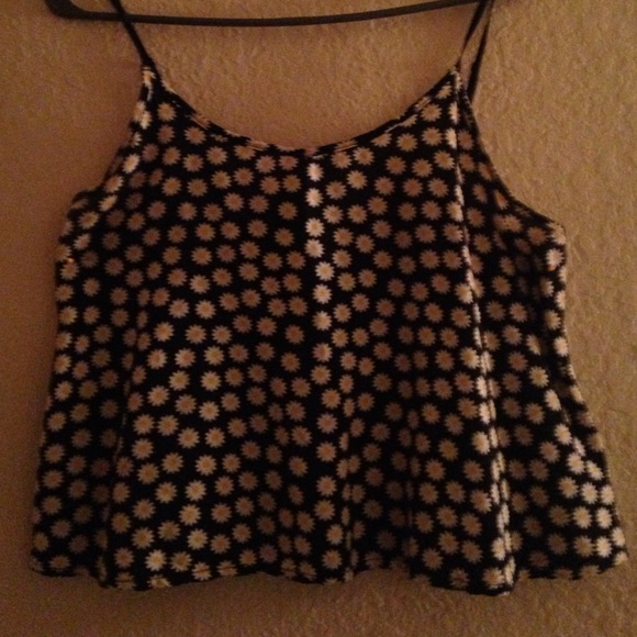 Daisy floral crop top