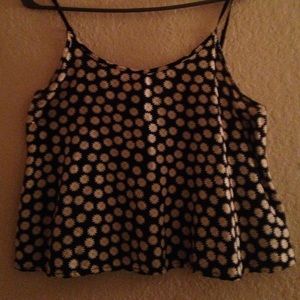 Daisy floral crop top