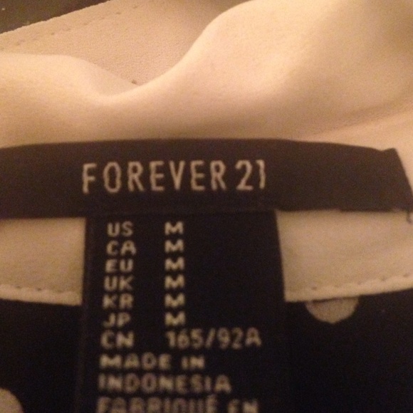 Forever 21 Polka Dot Shirt - Picture 2 of 3