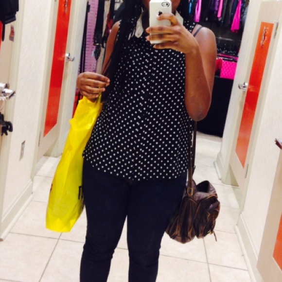 Forever 21 Polka Dot Shirt - Picture 3 of 3