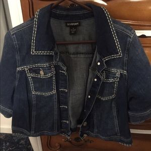 Quarter Length sleeve Jean Jacket