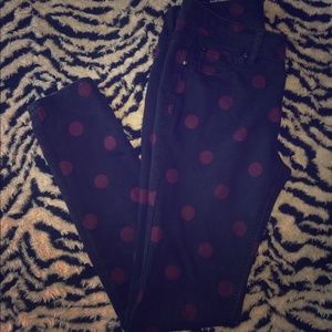 Polka Dot Skinny jeans