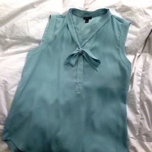 Sleeveless Turquoise Blouse