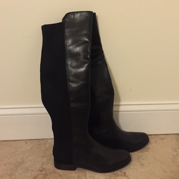 Black Knee High Boots