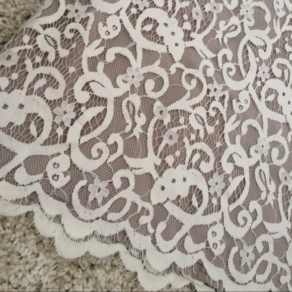 🚫SOLD! Beige Lace Shift Dress! BEAUTIFUL! - Picture 4 of 4