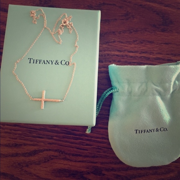 Tiffany's silver cross necklace