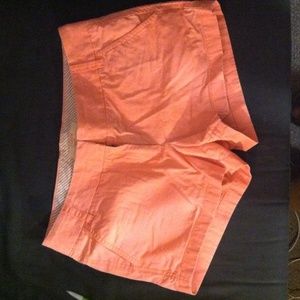3" Pink j.crew chino shorts