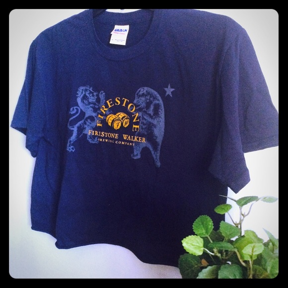 Vintage crop top Firestone tee