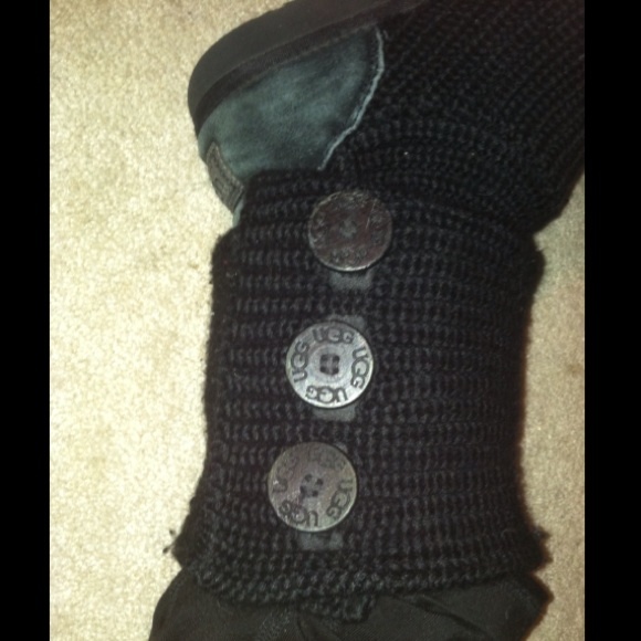 Black Knit Uggs