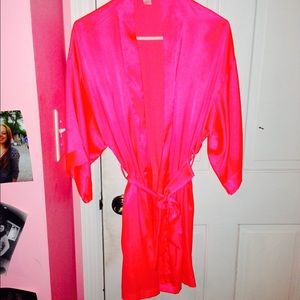Victoria secret hot pink robe