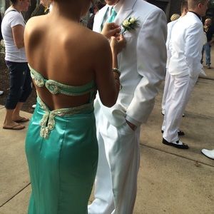Blue prom dress