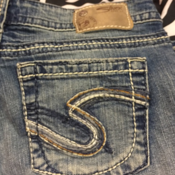 Size 29 waist Silver Capri's