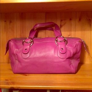 Fushia Leather Handbag