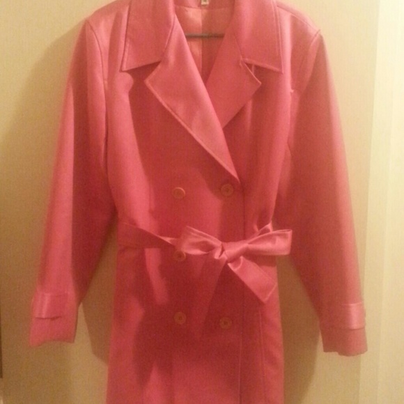 Pink Trench Coat