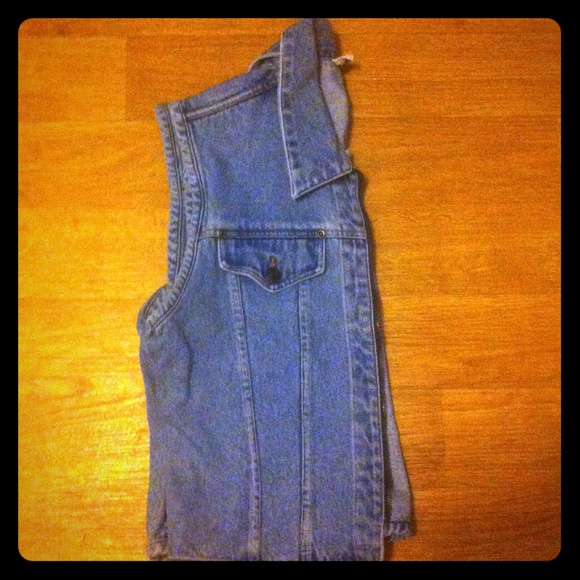 Denim vest jacket