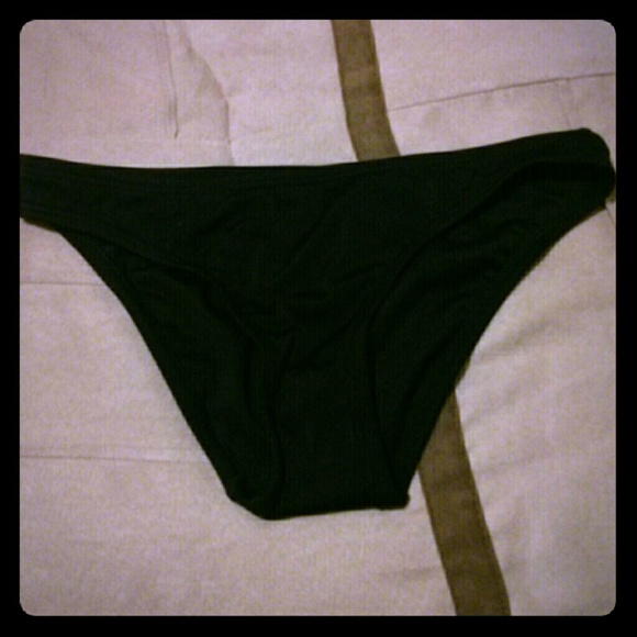 XS Victoria's Secret black bikini bottom
