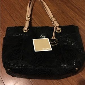Michael kors black snakeskin