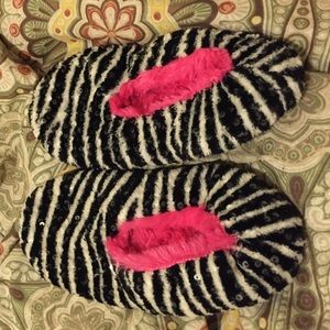 Zebra slippers