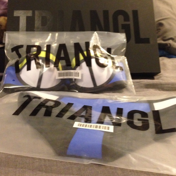 Poppy blue crush triangl swimsuit