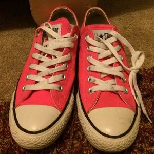Neon Pink Converse