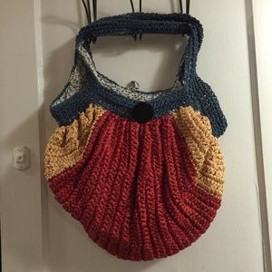 Anthropology Straw Bag