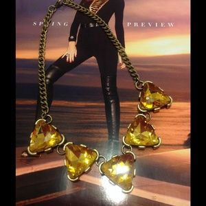 Topaz statement necklace