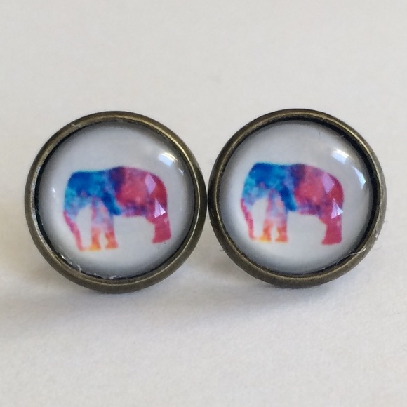 Jewelry - 3 for 15🎀 elephant bronze tone earrings