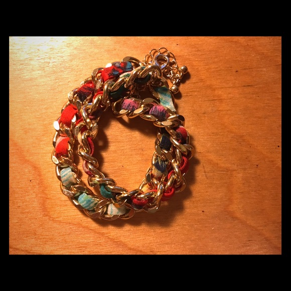 Gold plated bracelet set