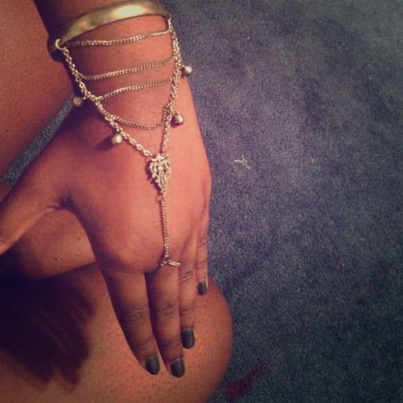 Free People Ring to Wrist Bracelet