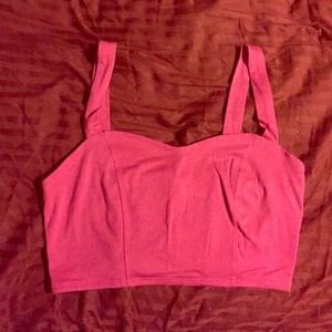 Pink crop top