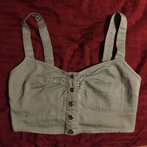 Jean crop top