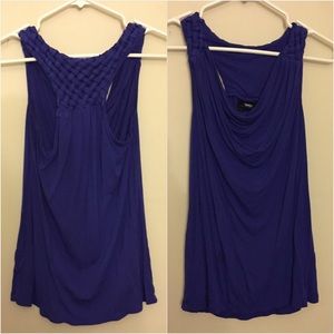Blueviolet braided top
