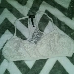 White lace bralette racerback