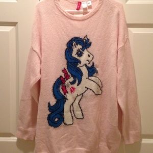 Pink unicorn sweater