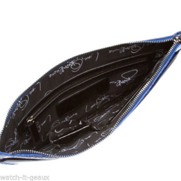***SOLD***GX by Gwen Stefani ZAMA Blue Croc Clutch - Picture 2 of 4