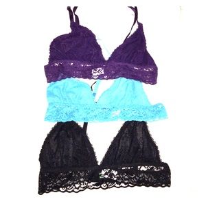 🌺3 Honeydew Bralette in Black/Purple/Blue🌺