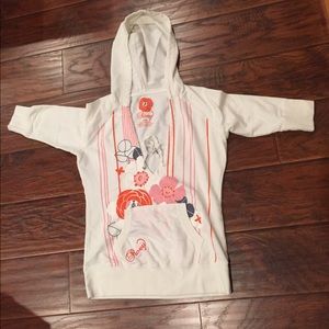 Roxy white hoodie Medium