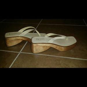 Pazzo wooden bottom dressy sandal