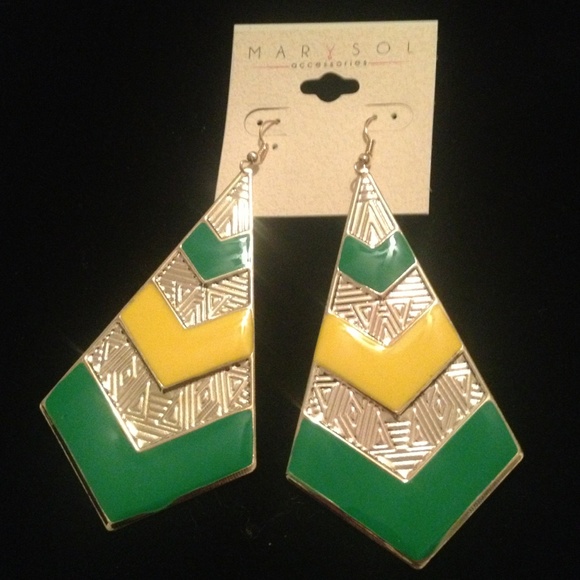 Yellow & Green earrings