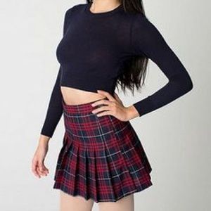 American Apparel Plaid Tennis Skirt