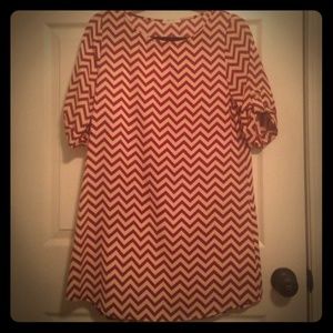TOBI Chevron Dress. Perfect for fall!