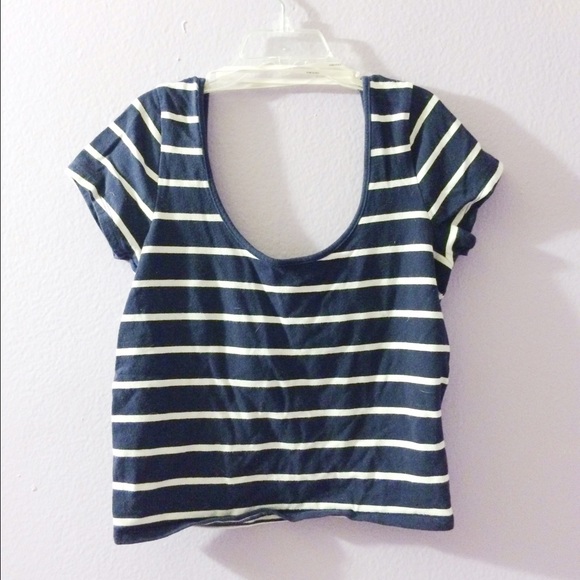 Forever 21 Cropped Cross Back Top