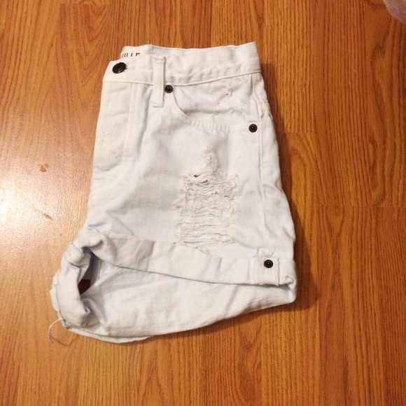 Brandy Melville Light Blue Distressed High Waisted