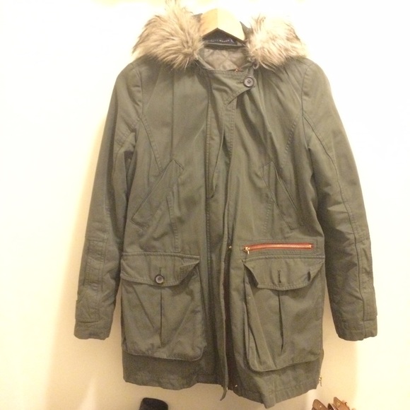 Zara green parka